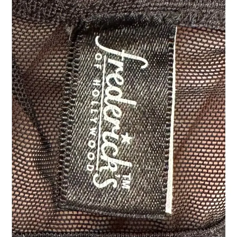 Frederick's of Hollywood Vintage Y2K Front Close Babydoll Black Size M